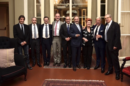 da sinistra Sergio Antonini, Valerio Mearini, Orazio Vagnozzi, Stefano Azzolari, Marco Maffei, Roberto Schneuwly, Annie Feolde, Paolo Baracchino, Maruzio Tarquini